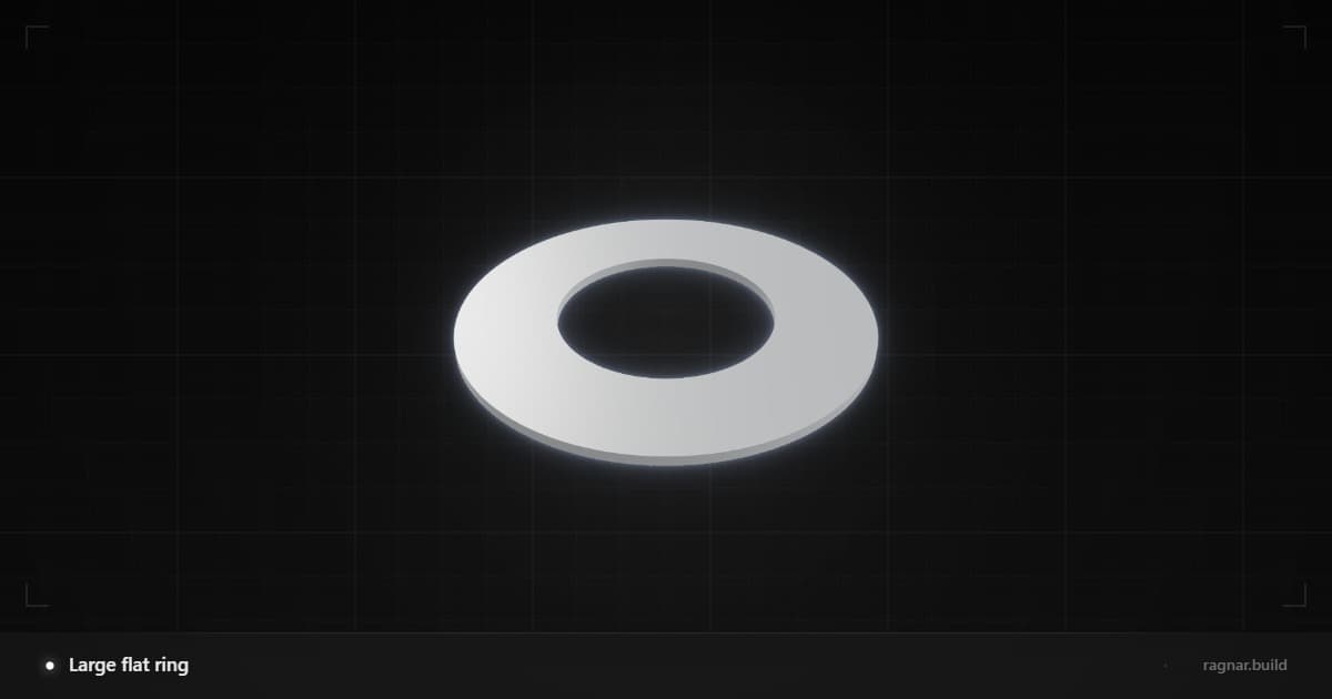 Large flat ring