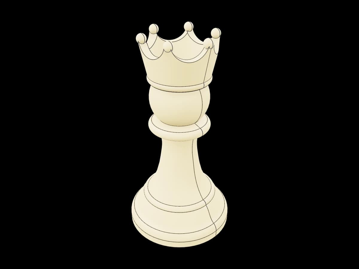 Crowned Chess Pawn