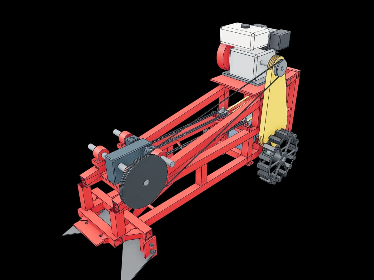 Gasoline Engine Soil Tiller