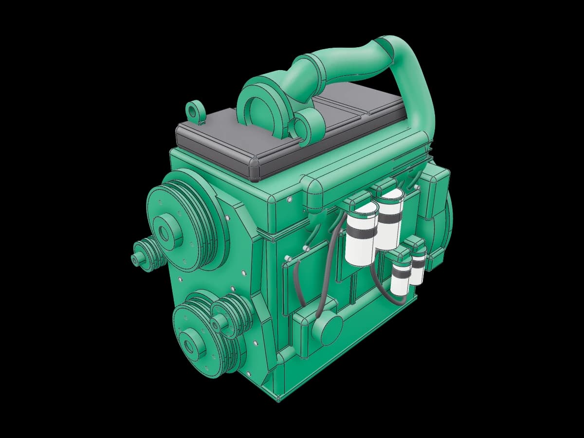 Diesel Engine Display Model