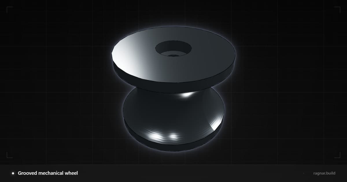 Grooved mechanical wheel