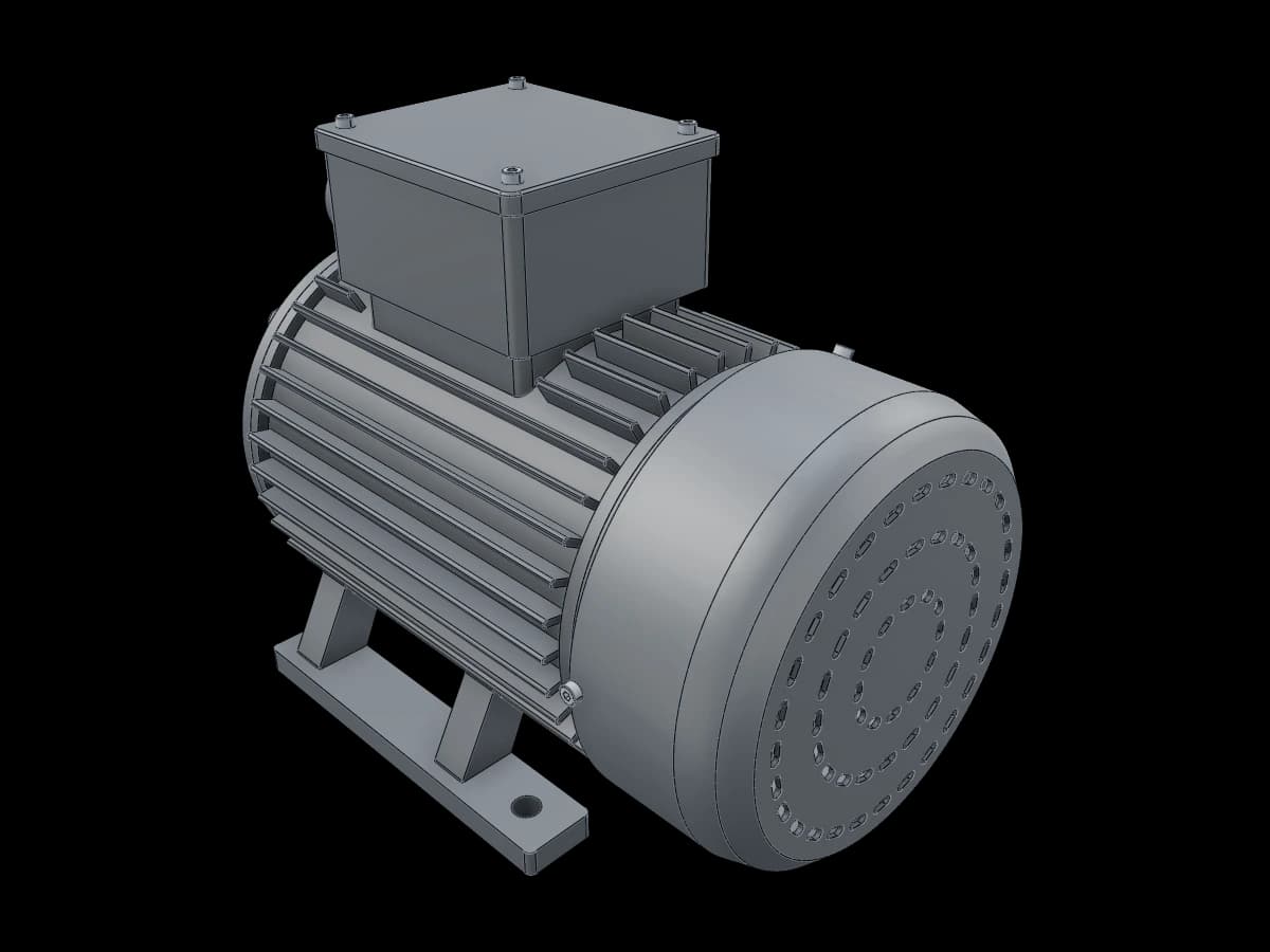 Silver Electric Motor