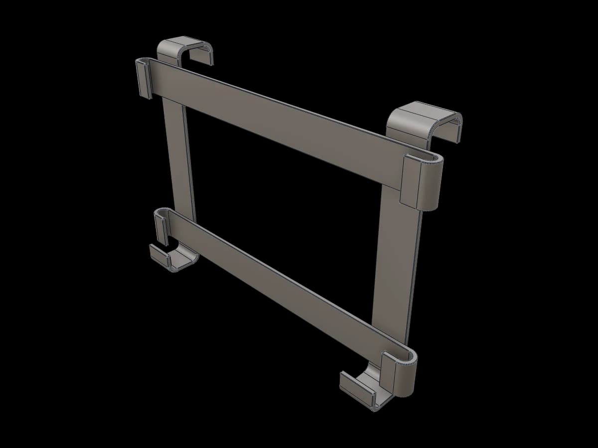 Hooked Flat-Bar Frame | Ragnar Gallery