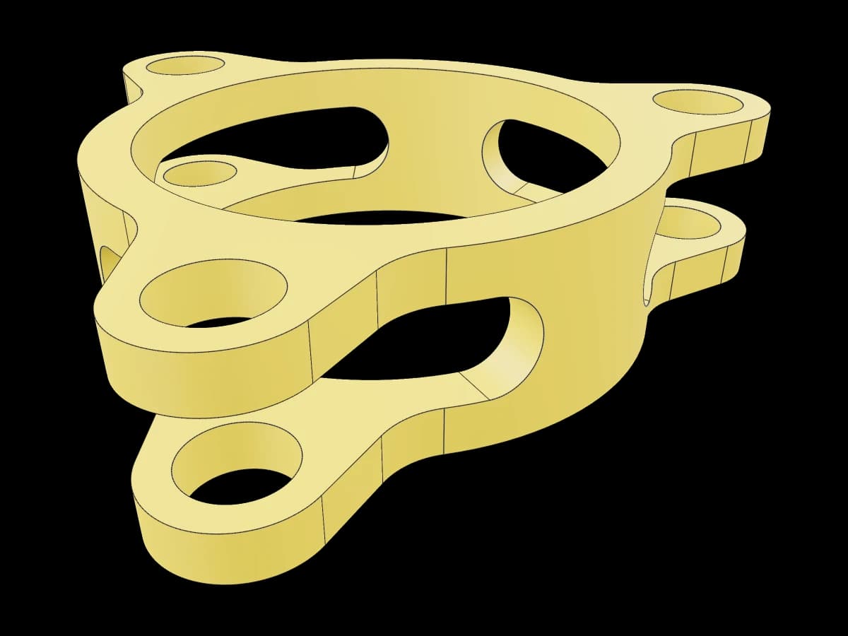 Three-Lug Machined Flange