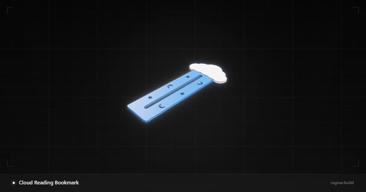Cloud Topped Bookmark