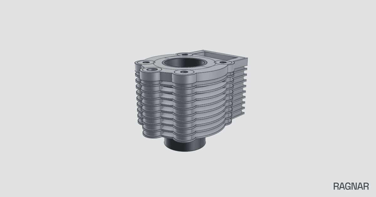 Motorcycle cylinder block