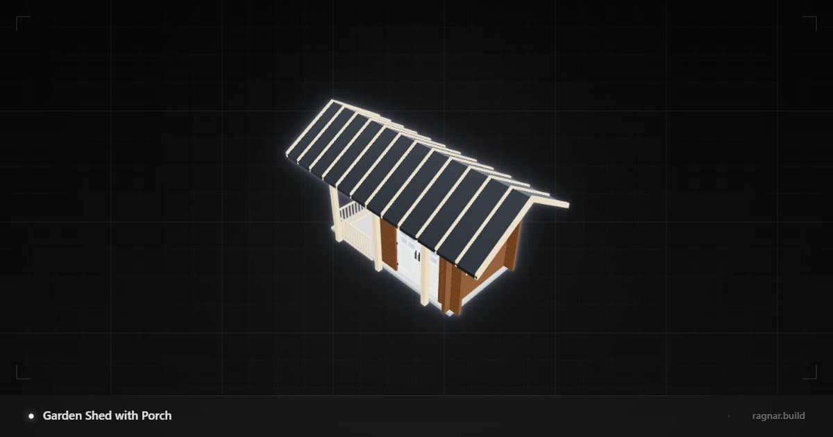 Garden Shed with Porch