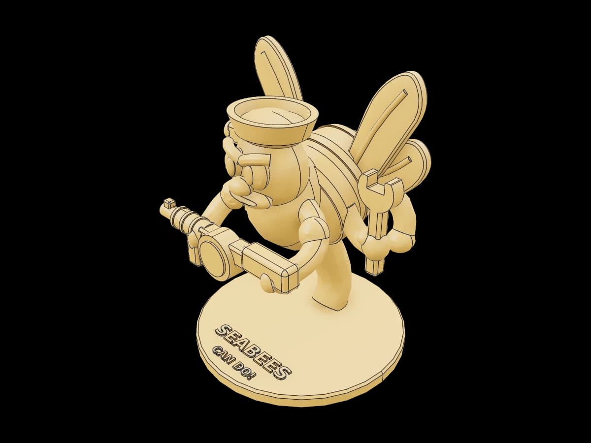 Navy Seabee Mascot Figurine | Ragnar Gallery