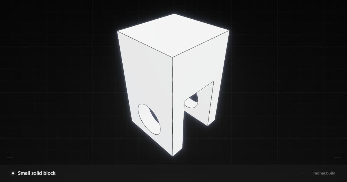 Small solid block