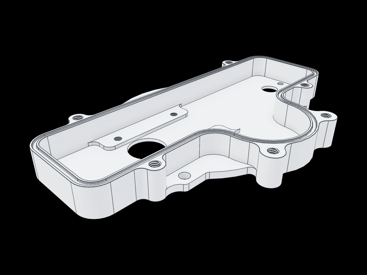 Machined Aluminum PCB Housing