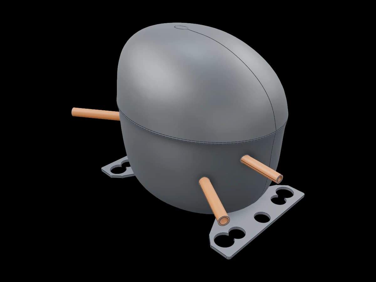 Industrial Hermetic Compressor Shell
