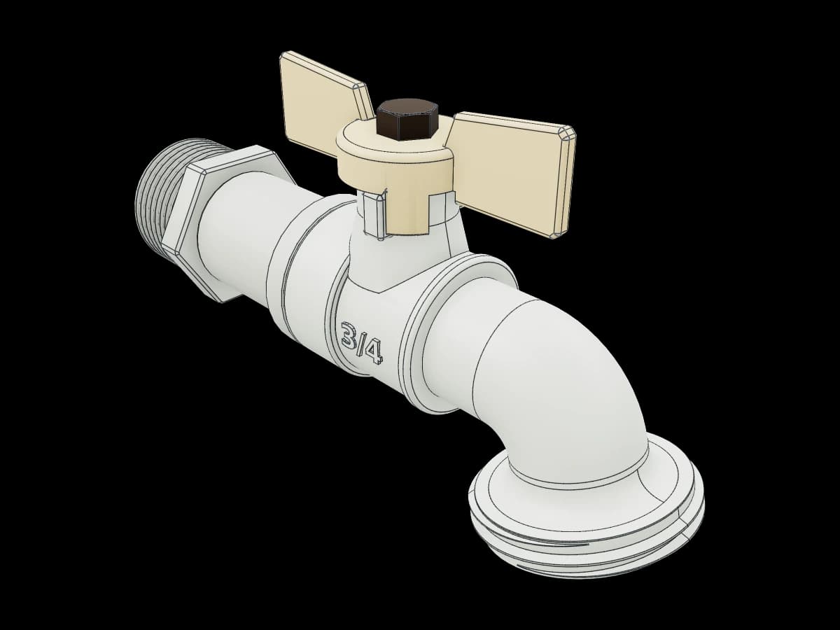 Real Scale Faucet