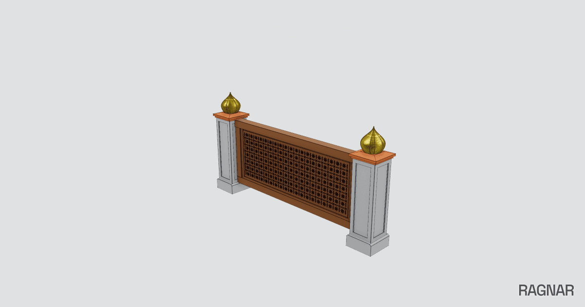 Mosque Railing Model