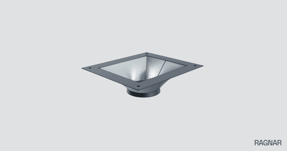 Sheet metal hopper