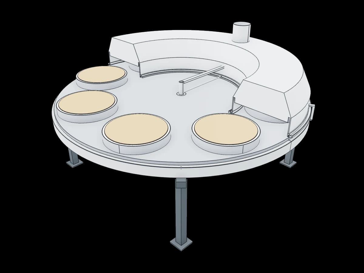 Continuous Injera Baking Machine