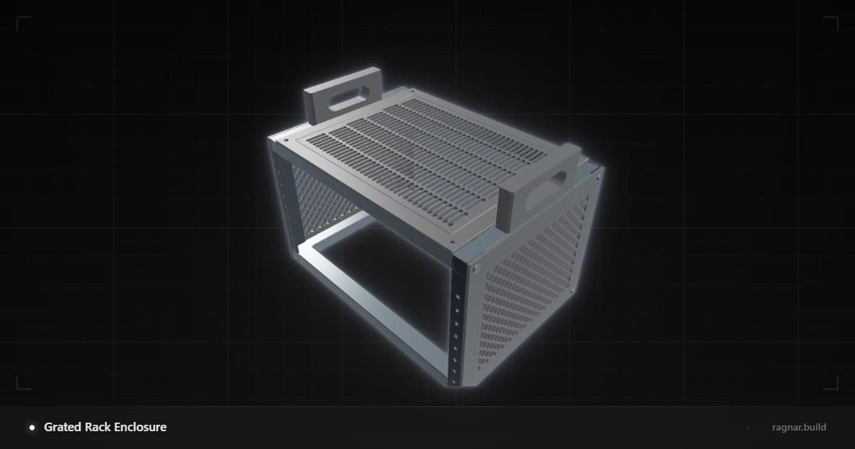 Grated Rack Enclosure