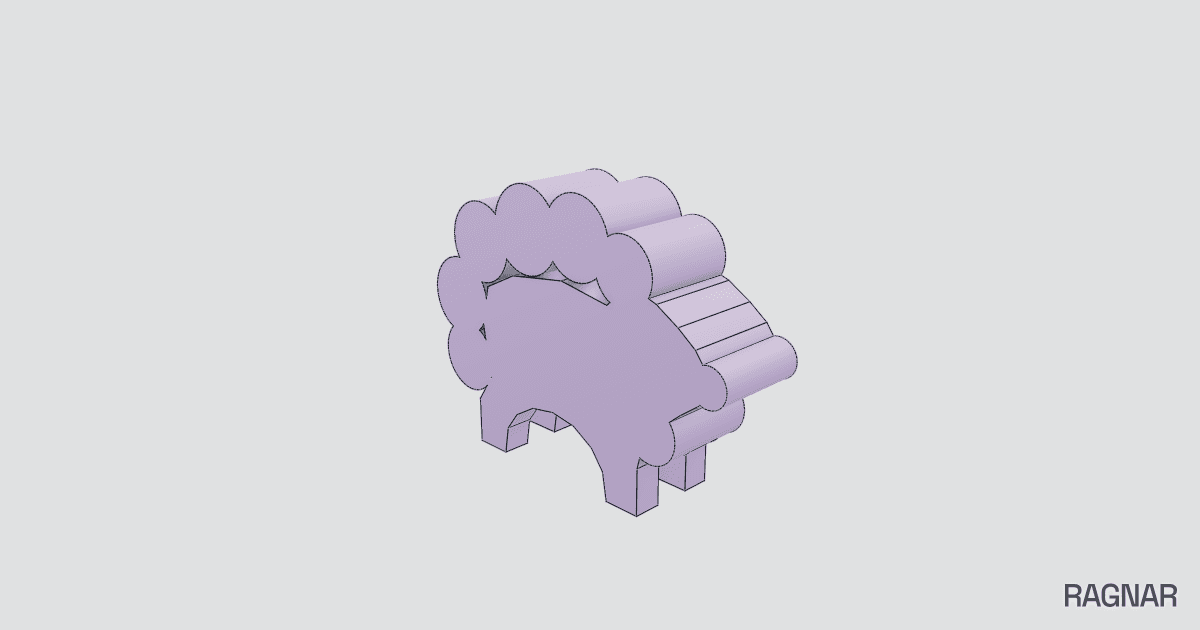 Sheep boardgame meeple