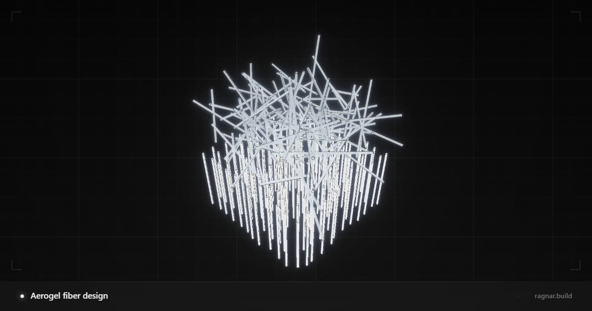 Aerogel fiber design