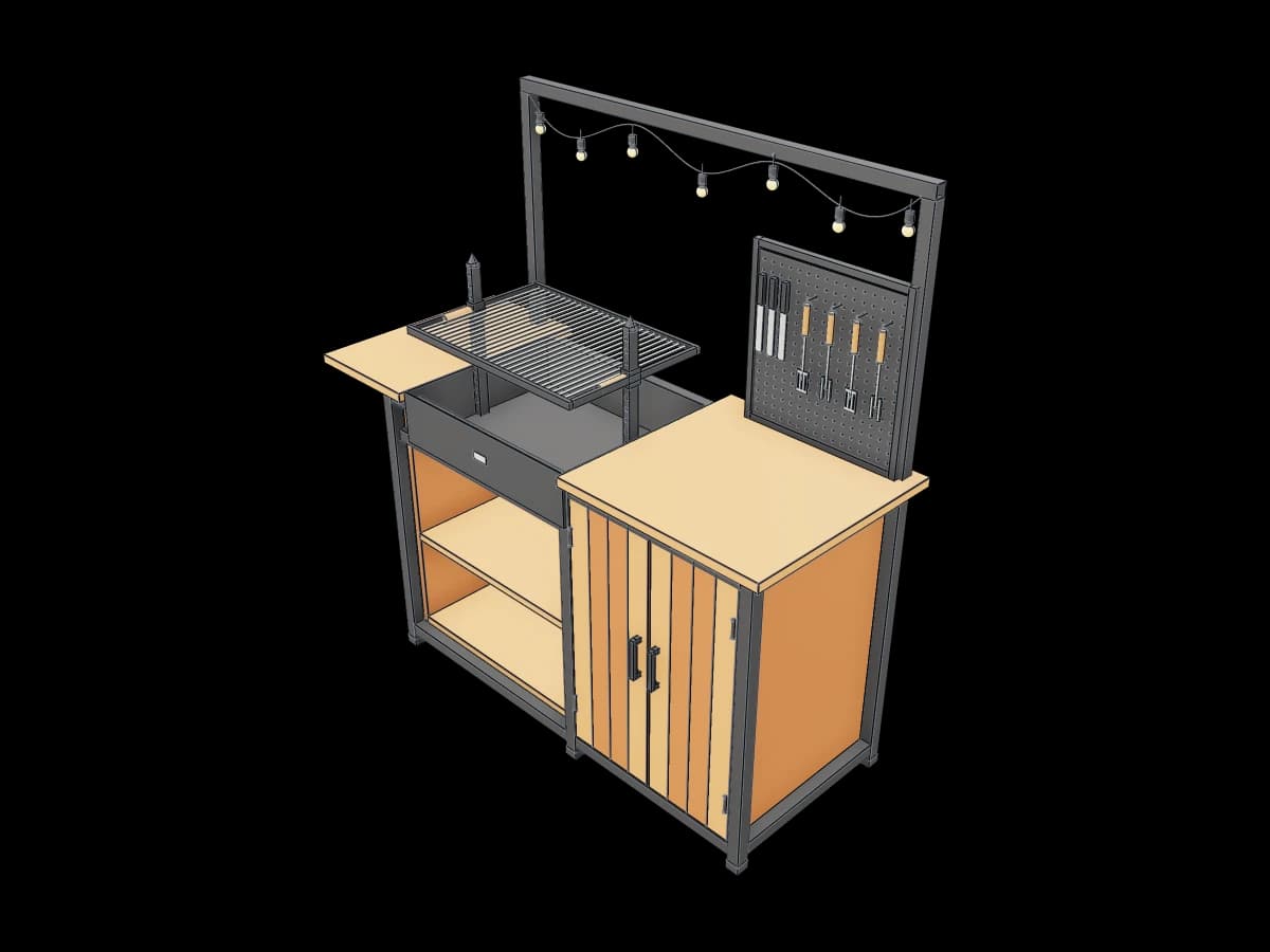 Outdoor Barbecue Station