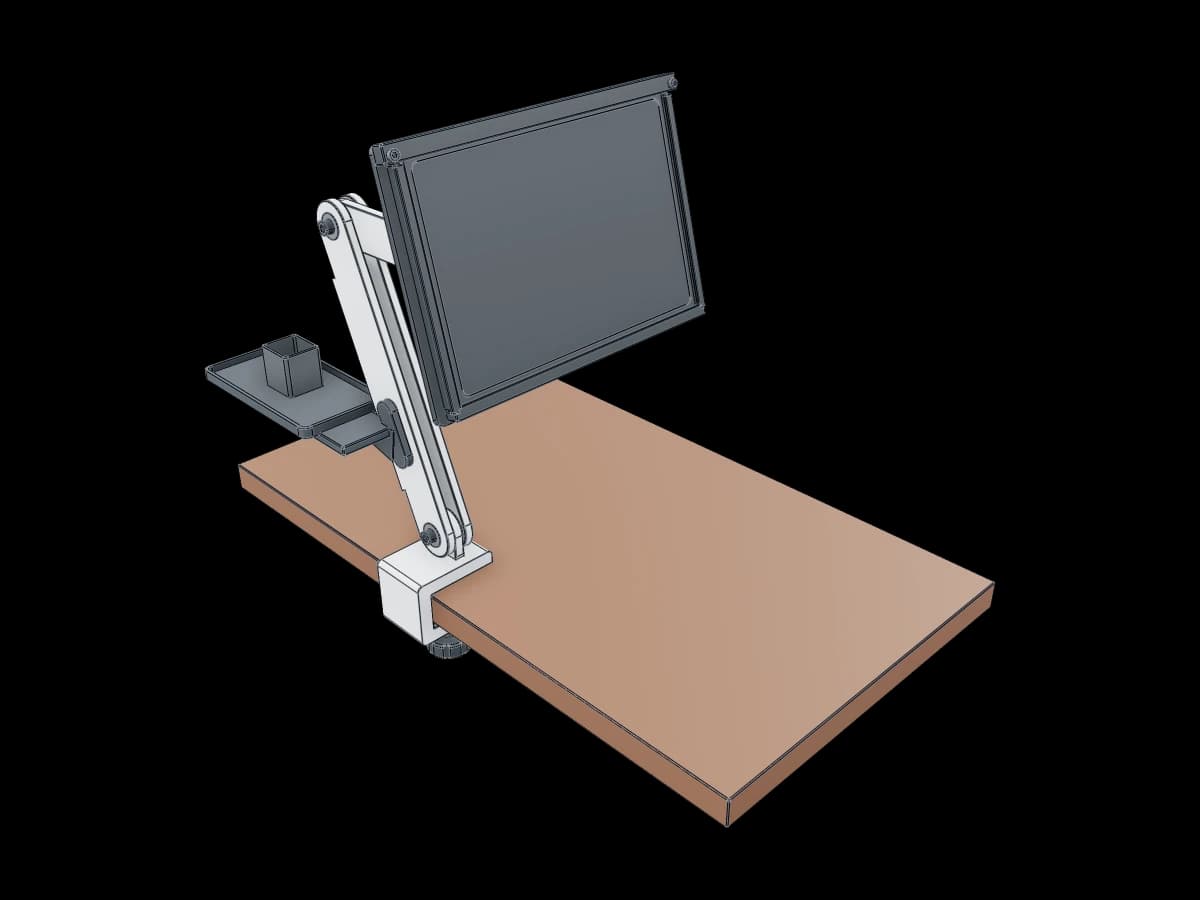 Articulated Tablet Desk Mount