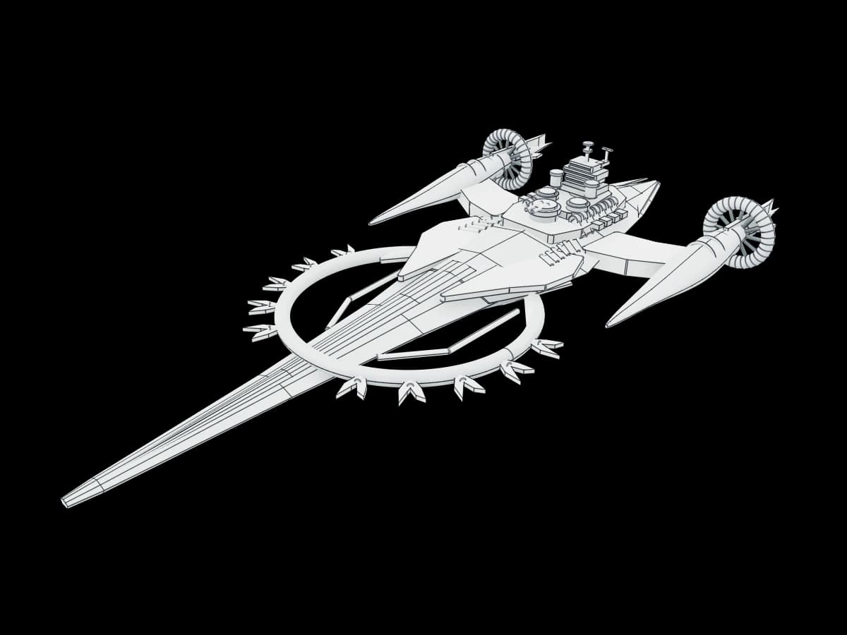 Ornate Spacecraft Model