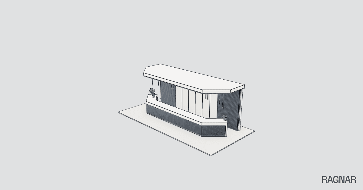 Modern reception desk
