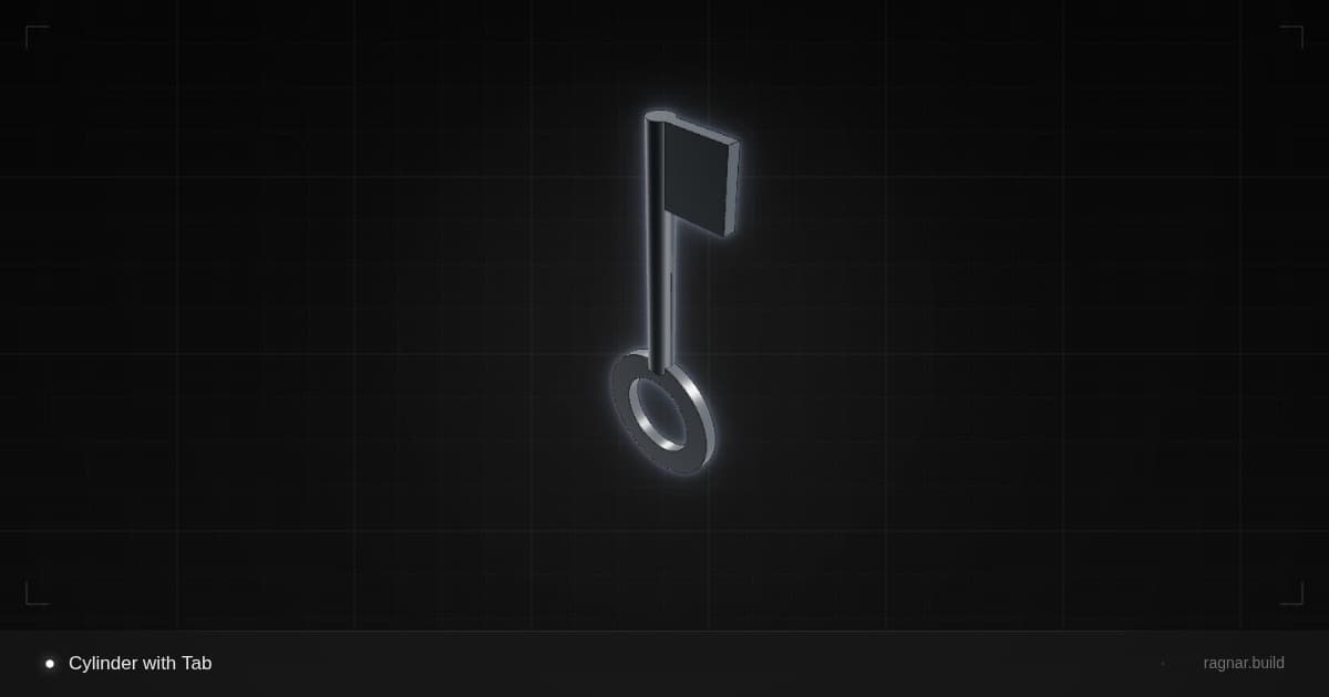 Cylinder with Tab