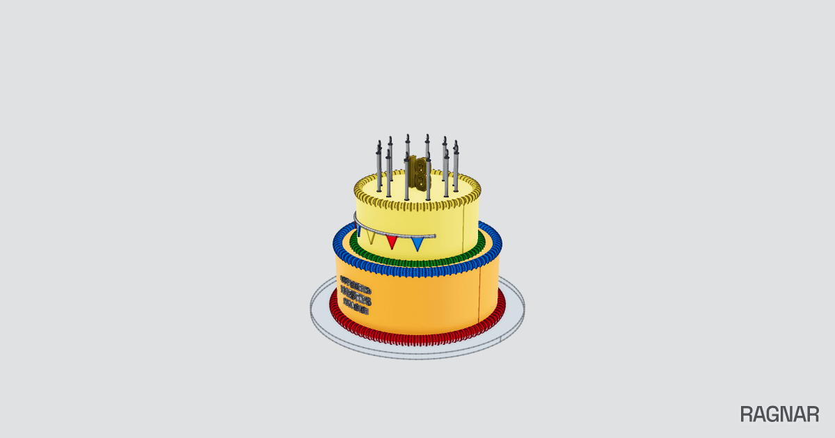 Two-tier Birthday Cake