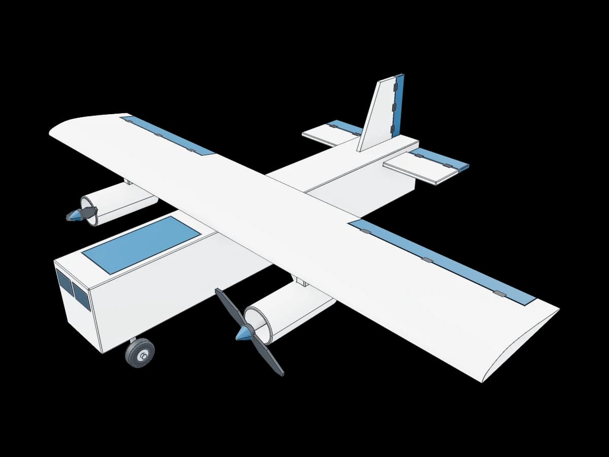 Twin Engine Cargo Plane