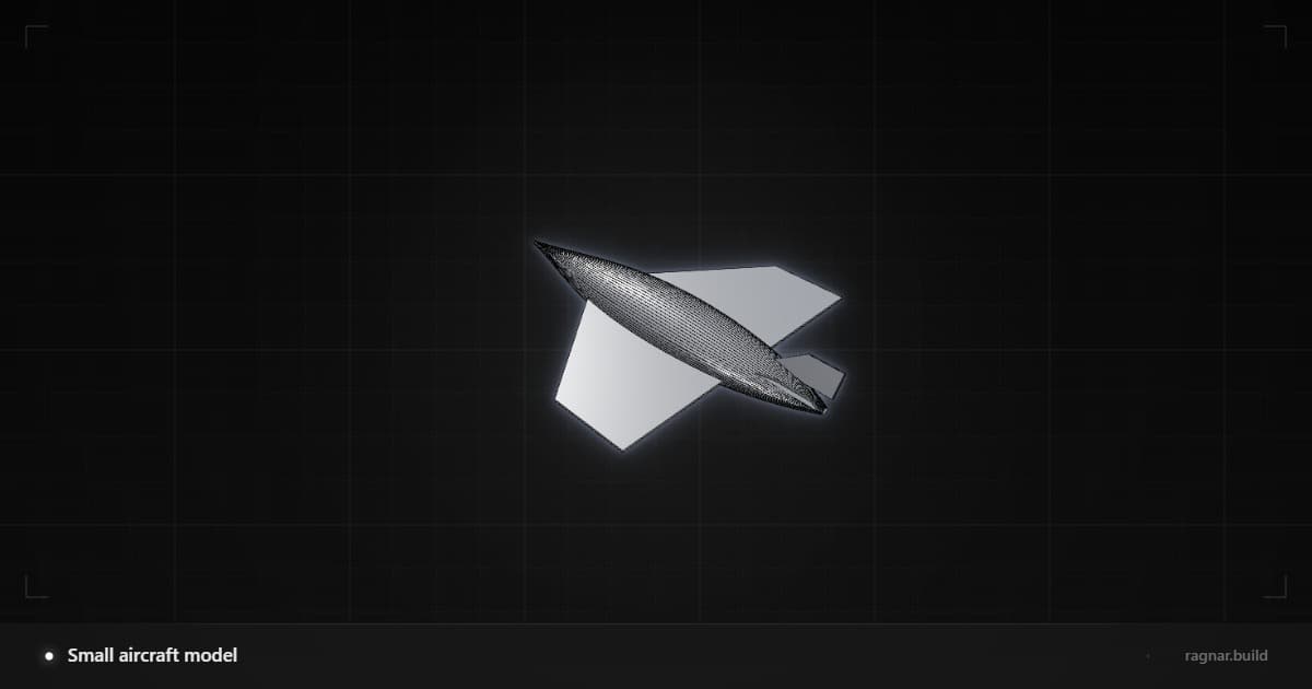 Small aircraft model