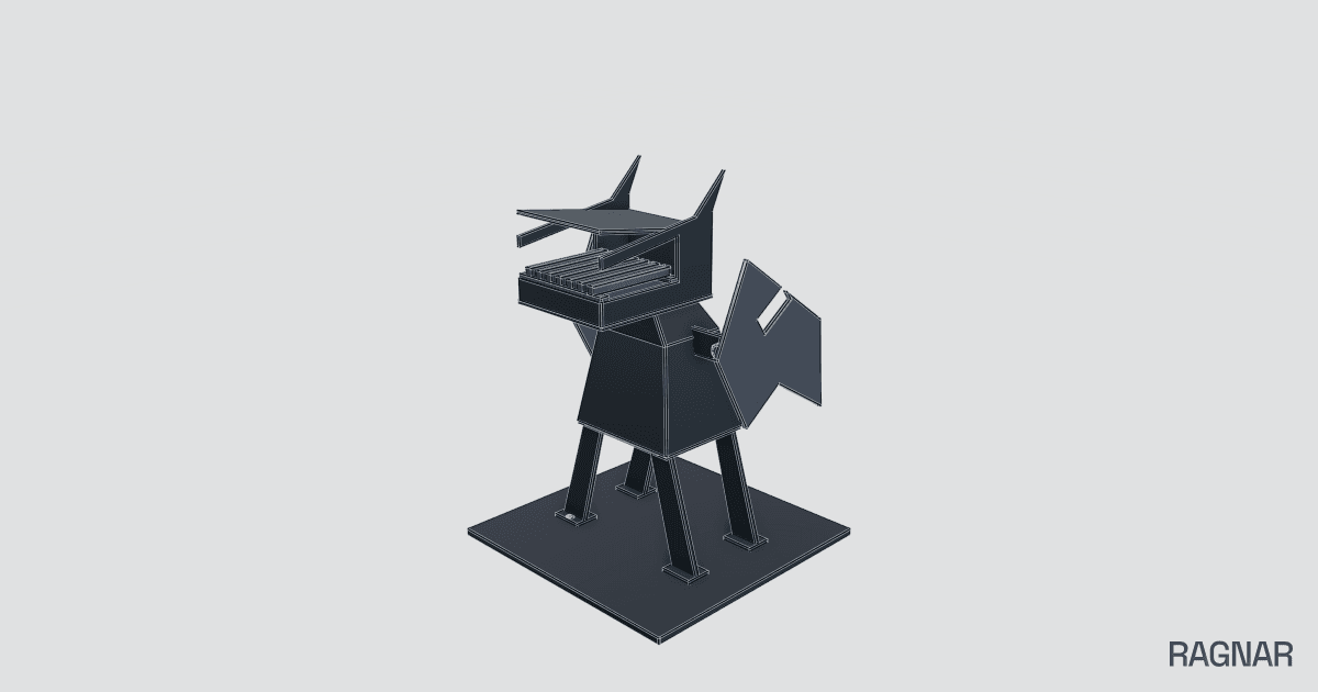 Low-Poly Dragon Grill