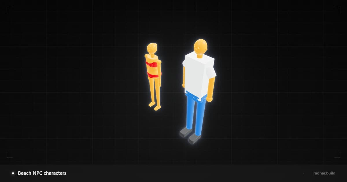 Beach NPC characters