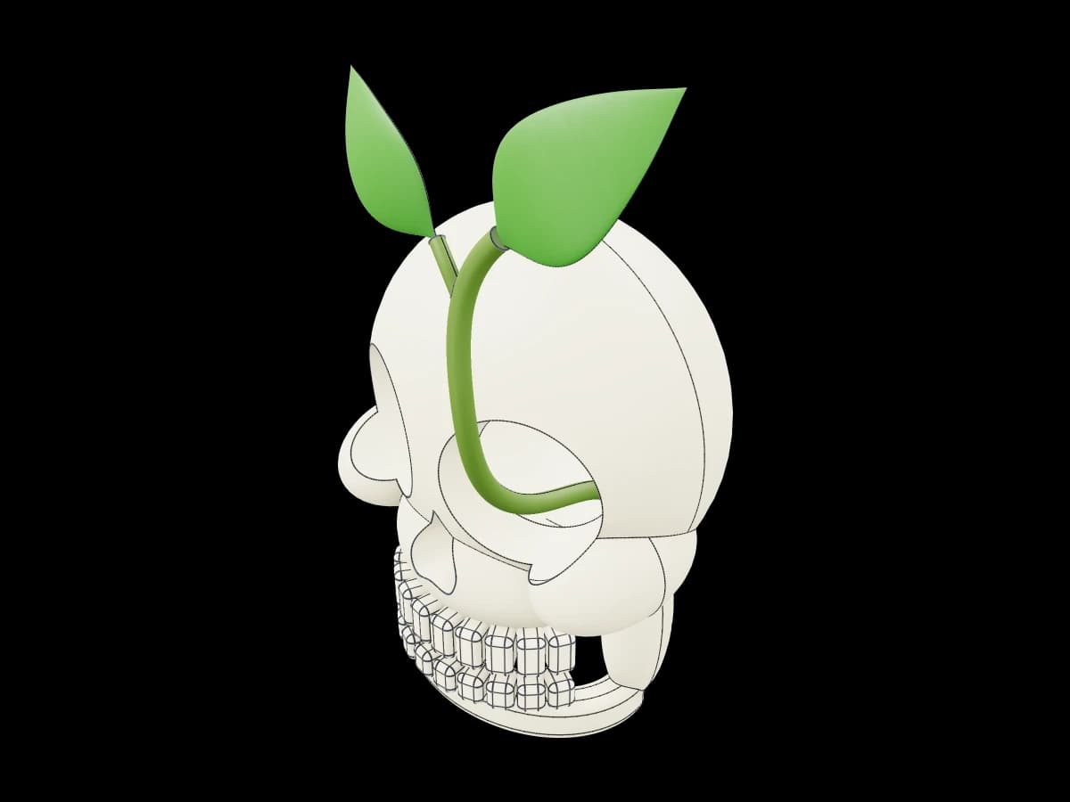 Skull Sprout Design