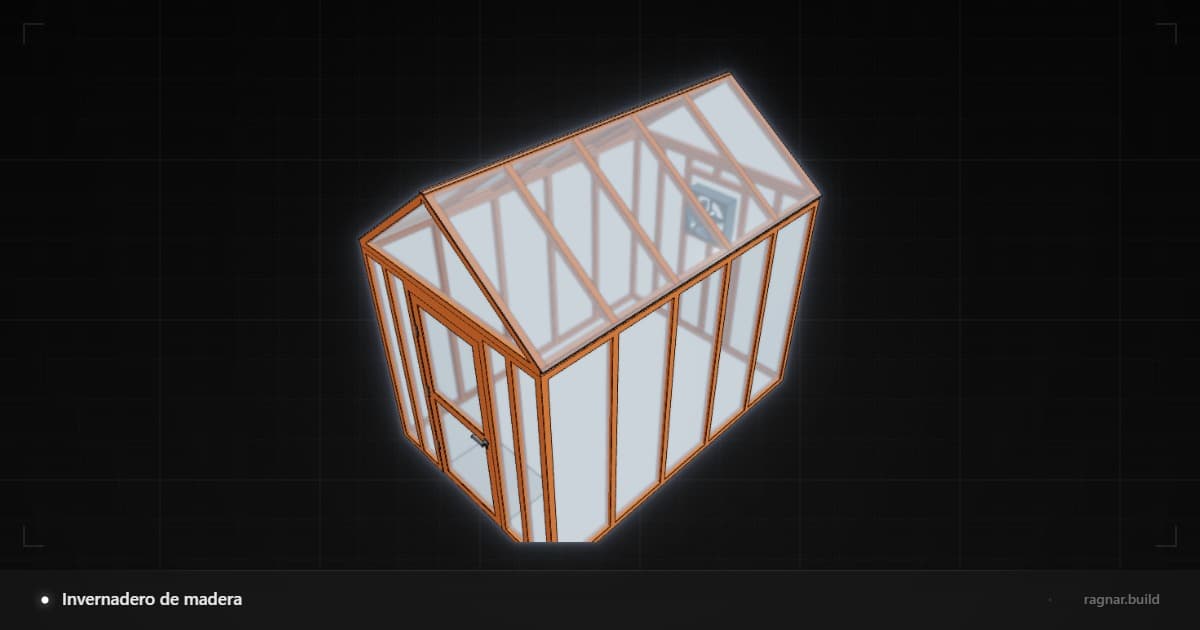 Ventilated Wood Greenhouse
