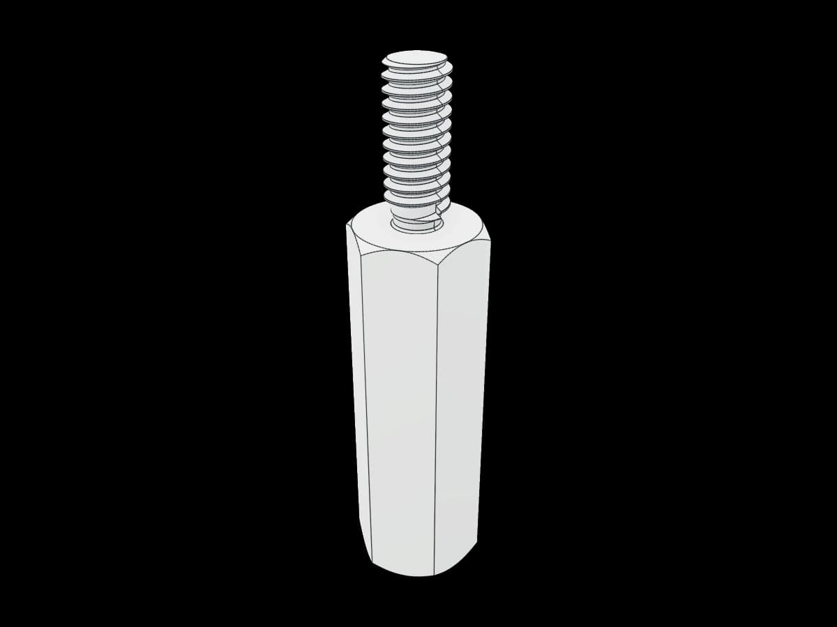 Hexagonal Threaded Spacer