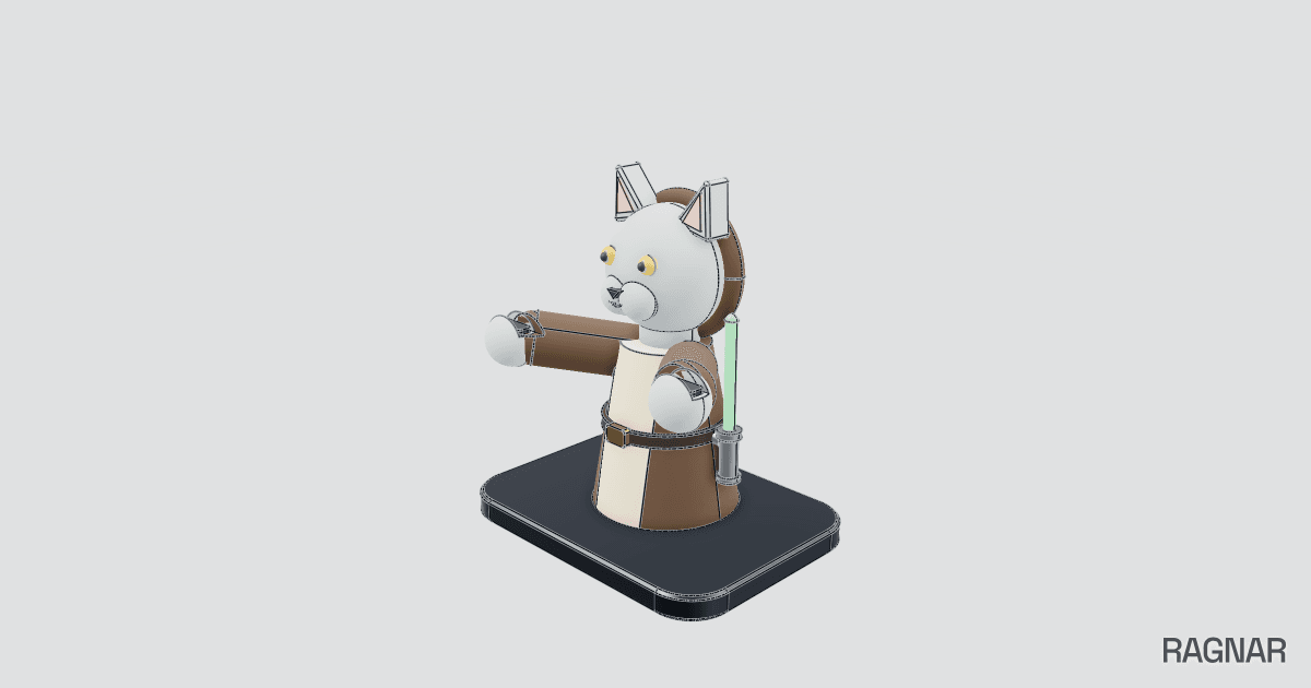 Cat Jedi Glasses Holder