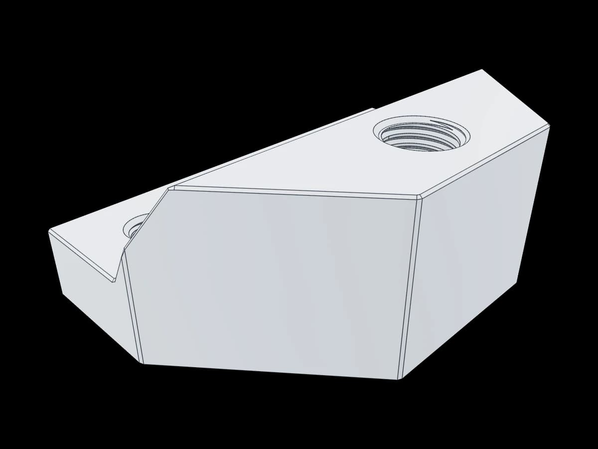 Machined Stepped Mounting Block