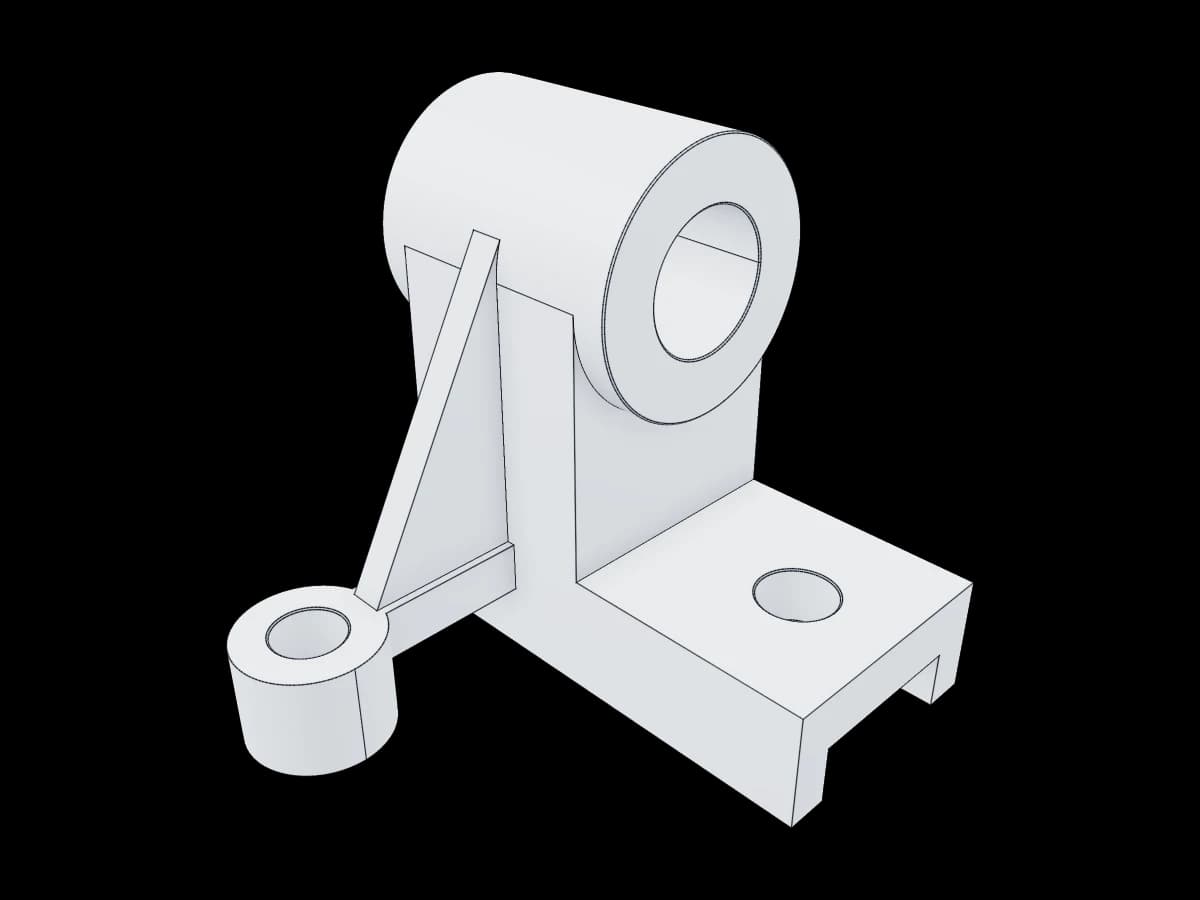 Ribbed Bearing Bracket