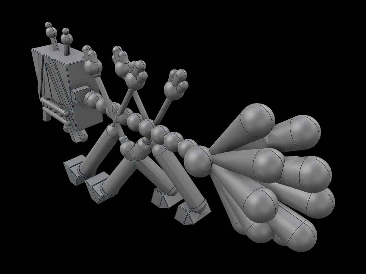 Artistic Creature Display Sculpture