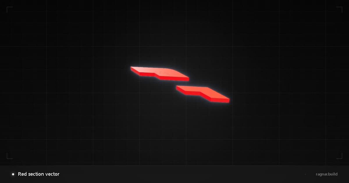 Red section vector