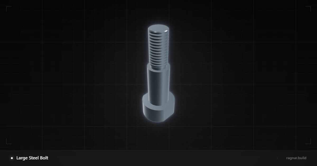 Large Steel Bolt