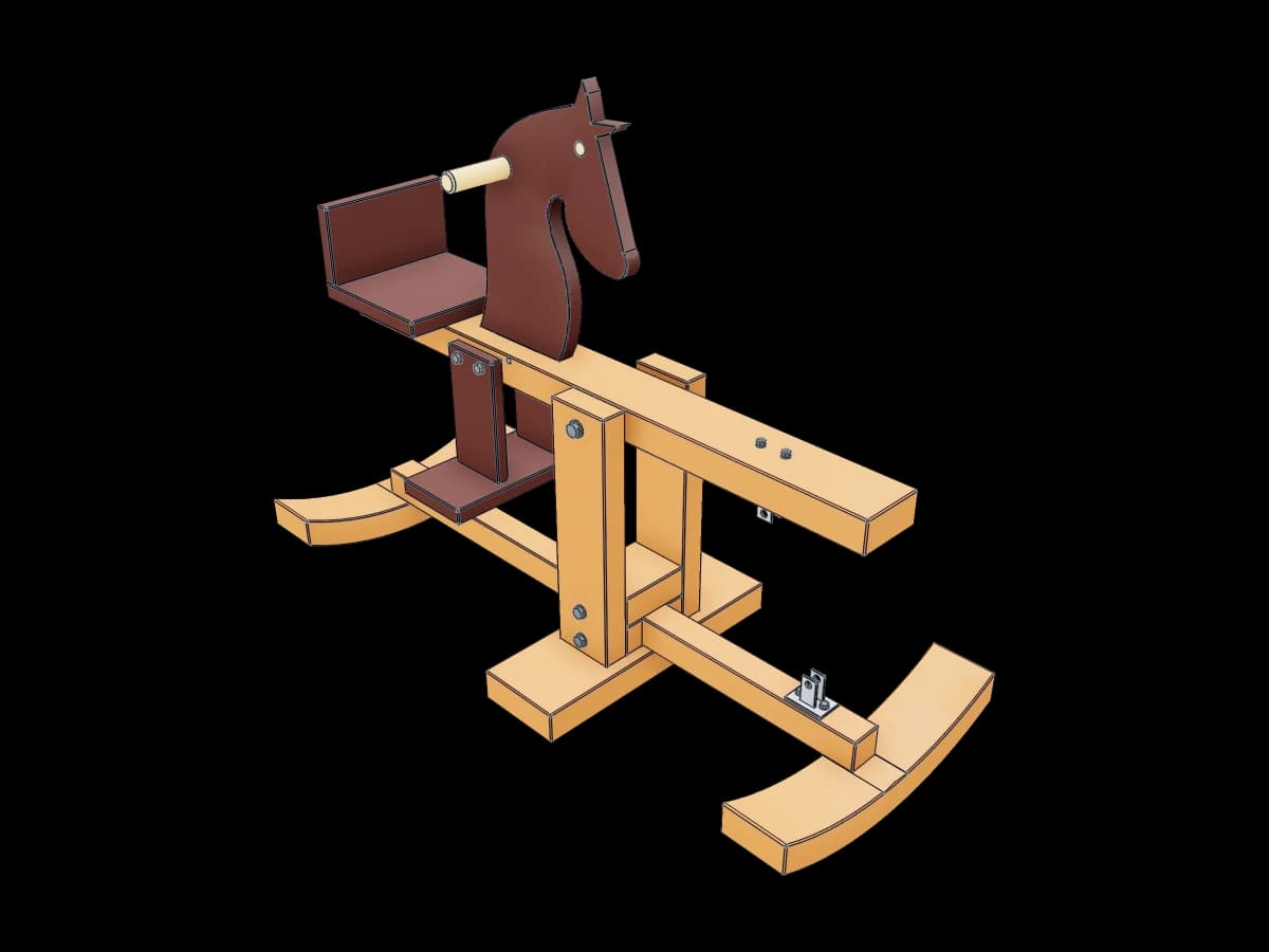 Wooden Rocking Horse