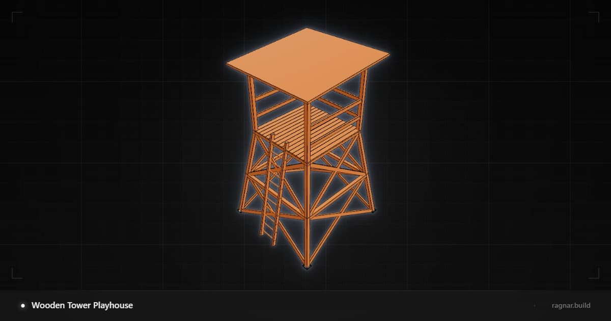 Wooden Tower Playhouse