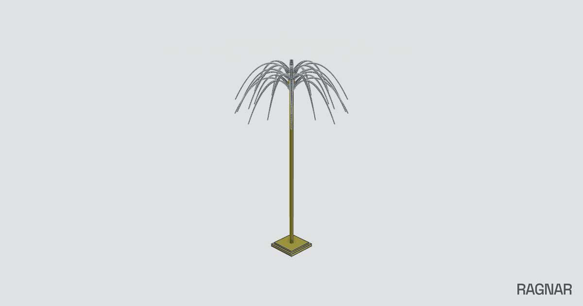 Floor lamp blade