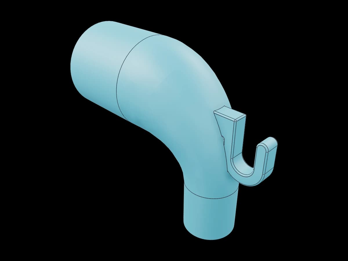 Bent Sawdust Pipe