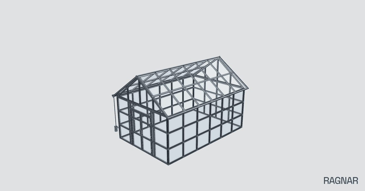 Glass Greenhouse Structure