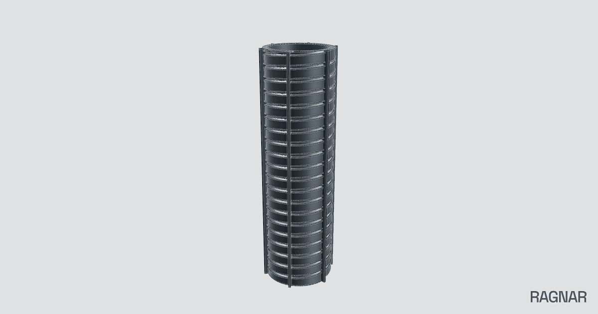 Finned helical tube