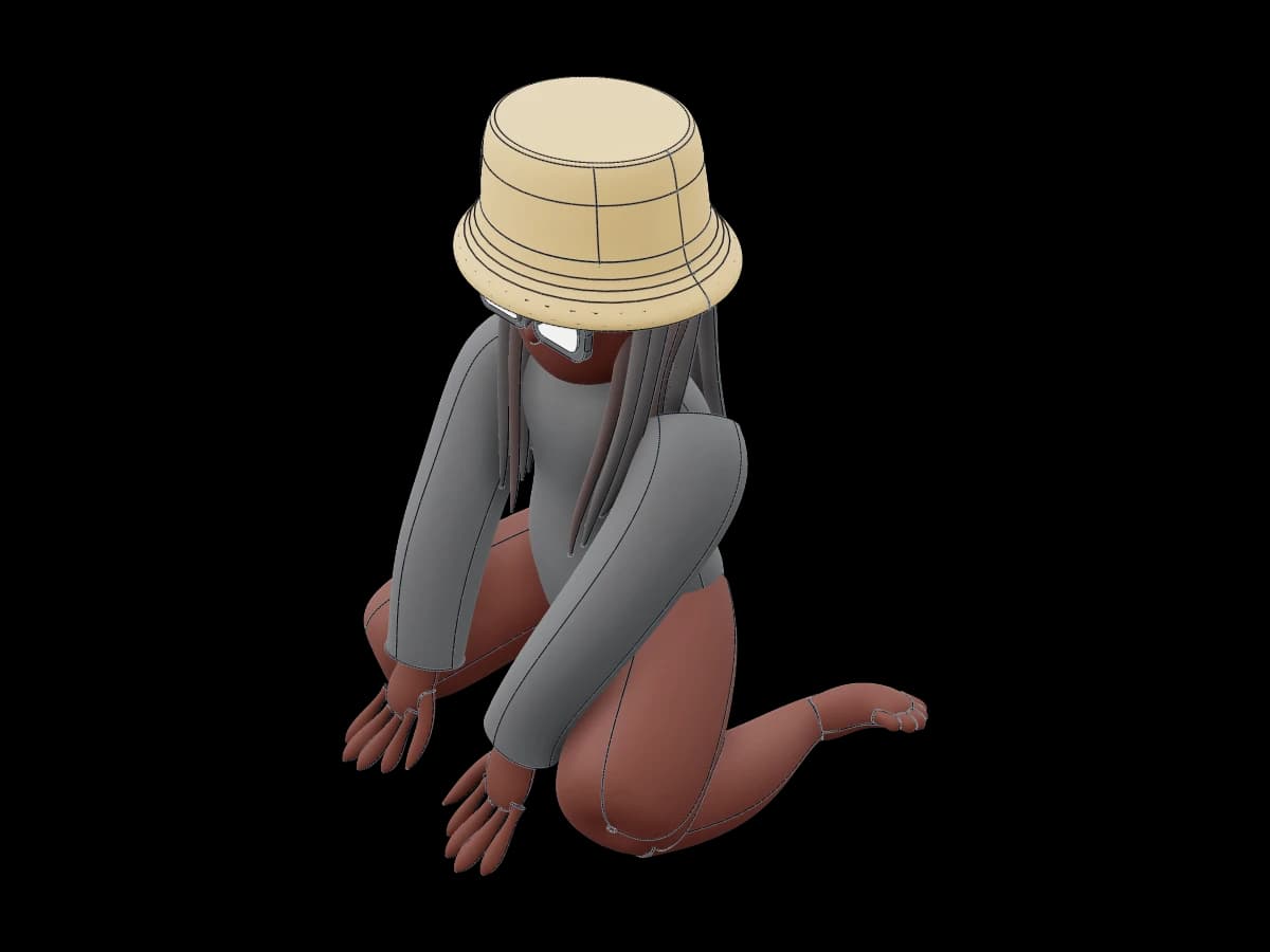 Seated Character Figure