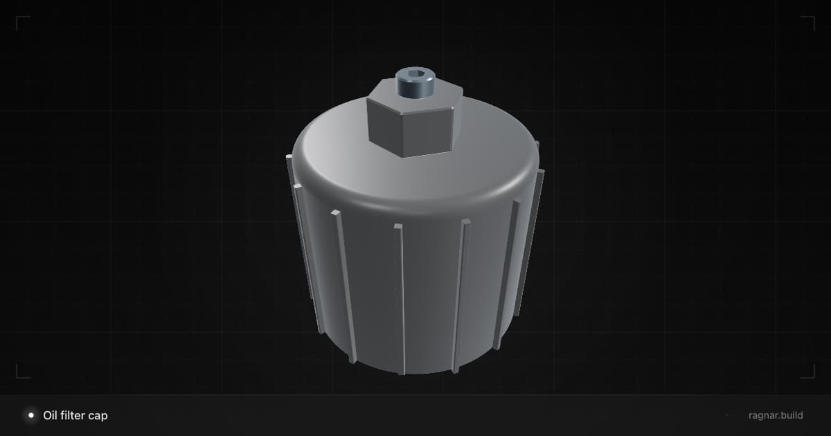 Oil filter cap