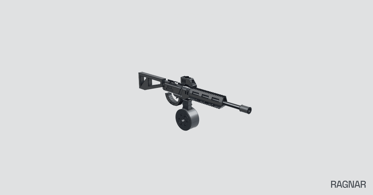 Futuristic Submachine Gun